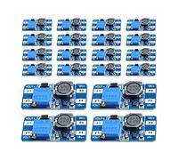 YWNYT 20pcs DC-DC Boost Converter, 2A Adjustable Step-Up Voltage Module Voltage Regulator Board Input Voltage 2 Volt-24 Volt to 5 Volt-28 Volt Output Voltage