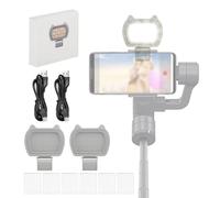YWNYT 2pcs LED Video Light, Mini Video Light for DJI OSMO Mobile 6/OM 5/Osmo Mobile SE/OM4 SE, Magnetic Fill Light for Photography, Remote Working, Broadcasting, Vlogging