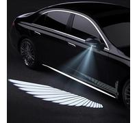 YWNYT 2pcs Side Rearview Mirror Welcome Lights, Angel Wing Door LED Universal Projector Lights Courtesy Puddle Light, Side Mirror Light Car Accessories for All Brands All Models