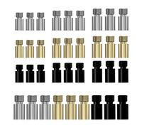 YWNYT 36pcs Brass Dart Tool Kit, 3 Colors 1.5g/2g/2.5g/3g Dart Weights Brass Add Accentuator Tool 2BA Thread Dart Accessories for Dart Counterweight Accessories