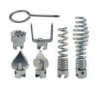 YWNYT 7PCS Pipe Dredge Cutter Heads 16mm Dredge Spring Cutter Set Manganese Steel Pipeline Dredging Machine Drain Cleaning Head Machine Kit for Home, Kitchen, Living Rooms, Bathrooms, Hotels