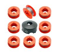 YWNYT Bosch F016800175 Strimmer Spool and Line, 1.6mm x 8m Pro Tap Spool Compatible with Bosch Art 23 26 30 COMBITRIM EASYTRIM Strimmer (8pcs+1)