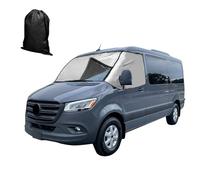 YWNYT Front Windscreen Wrap Cover for Mercedes Sprinter 2019-2025, Updated Detachable Oxford & Cotton Thickened Thermal Windscreen Cover Windshield Snow-Cover Sun Protection