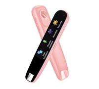 YWNYT Scan Reader Pen, Portable 112 Languages Scan Translator Pen, Smart Reading Pen Voice Translator Device, Real Time Scan Reader Pen for Dyslexia, Students, Travelers (Pink)