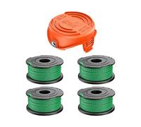 YWNYT String Trimmer Replacement Spool Line for Black and Decker, A6486 String Trimmer Spools 2mm/6.1m Trimmer Line Replacement Spool Strimmer Spool Line Auto Edger Spools (4+1)