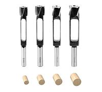 YWNYT Wood Plug Cutter Set, Tenon Cutter Drill Bits 8mm/10mm/12mm/15mm Wood Dowel Maker Cork Drill Bit Carbon Steel Drill Woodworking Tool Set