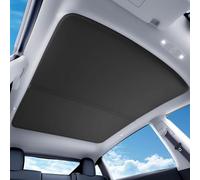 Ywooon 2025 Upgraded Sunshade Roof for Tesla Model Y 2025 Juniper [Superior Anti-UV & Sag-Free] Ice Crystal Heat Insulation Glass Roof Sunshade for Tesla Y Juniper Accessories, Black
