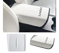 Ywooon Armrest Cover Center Console Armrest Box Protector Lid Pad for Tesla Model 3 2017-2023 and Model Y 2020-2024 2025 Center Console Wireless Charger Mat Automobile Interior Decor Accessories