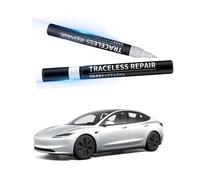 Ywooon Touch Up Paint for Tesla Model Y 3 X S Body, 15 ml Metallic Enamel Paint Pen Tip and Brush 2 in 1 Scratch Repair Automotive Scratches Repair Pen Matched for Tesla (Pearl White)