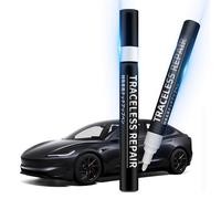 Ywooon Touch Up Paint for Tesla Model Y 3 X S Paint Repair Kit Paint Pen Tip and Brush 2 in 1 Car Paint Rim Scratch Repair Automotive 1 Piece (Solid Black-PBSB)