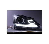 YWOPOZBZ Car Styling Compatible For Benz 2011-2013 W204 Headlight Assembly C180 C200 Modified Two-color Daily Battery Xenon Headlights(4300K Yellow,35W)