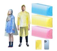 Ywoworld Disposable Rain Ponchos for Women Bulk,Emergency Ponchos Rain Adult for Women Travelling Camping Hiking