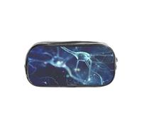 YWPCOIUYB 3D Brain Cell Neuron Neurology, Transparent Pencil Case Portable PVC Pen Pouch Stationery Bag for School Office