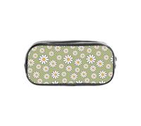YWPCOIUYB 60S 70S Retro Style Daisy, Transparent Pencil Case Portable PVC Pen Pouch Stationery Bag for School Office