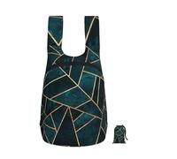YWPCOIUYB Abstract Nature Emerald Green, Foldable Storage Backpack Unisex Sackpack Sport Gym Bag Casual Daypack