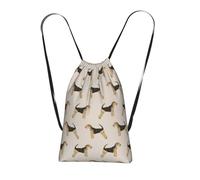 YWPCOIUYB Airedale Terrier Dog, Drawstring Sackpack Unisex String Bag Sport Gym Bag Casual Daypack Foldable Drawstring Backpack