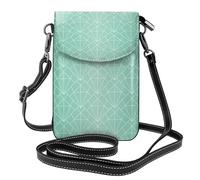 YWPCOIUYB Art Deco Seamless Pattern, Small Crossbody Bags, Cell Phone Purses For Women - PU Leather Cellphone Wallet With Credit Card Slots