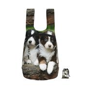 YWPCOIUYB Australian Shepherd Small Puppies, Foldable Storage Backpack Unisex Sackpack Sport Gym Bag Casual Daypack