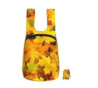 YWPCOIUYB Autumn Colors Fall Leaves, Foldable Storage Backpack Unisex Sackpack Sport Gym Bag Casual Daypack