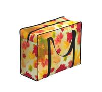 YWPCOIUYB Autumn Maple Leaves Falling Golden Leaf Harvest Orange Red Yellow,Large Capacity Storage Bag Portable Shopping Bags Reusable Foldable Grocery Bags