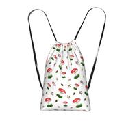 YWPCOIUYB Autumn Red Mushrooms, Drawstring Sackpack Unisex String Bag Sport Gym Bag Casual Daypack Foldable Drawstring Backpack
