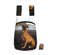 YWPCOIUYB Beach Brown Boxer Dog Portrait, Foldable Storage Backpack Unisex Sackpack Sport Gym Bag Casual Daypack