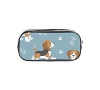 YWPCOIUYB Beagles Print Animal Pattern, Transparent Pencil Case Portable PVC Pen Pouch Stationery Bag for School Office