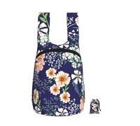 YWPCOIUYB Beautiful Flower Garden Floral Petal Leaves Meadow Orange, Foldable Storage Backpack Unisex Sackpack Sport Gym Bag Casual Daypack
