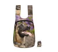 YWPCOIUYB Belgian Malinois Pets Dogs Belgian Malinois, Foldable Storage Backpack Unisex Sackpack Sport Gym Bag Casual Daypack
