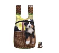 YWPCOIUYB Bernese Mountain Dog Puppies, Foldable Storage Backpack Unisex Sackpack Sport Gym Bag Casual Daypack