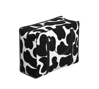 YWPCOIUYB Black Cow Spots Animal Print,Large Capacity Storage Bag Portable Shopping Bags Reusable Foldable Grocery Bags
