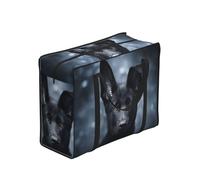 YWPCOIUYB Black German Shepherd Puppy German Shepherd,Large Capacity Storage Bag Portable Shopping Bags Reusable Foldable Grocery Bags