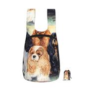 YWPCOIUYB Black Golden Cavalier King Charles Spaniel, Foldable Storage Backpack Unisex Sackpack Sport Gym Bag Casual Daypack