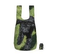 YWPCOIUYB Black Standard Poodle, Foldable Storage Backpack Unisex Sackpack Sport Gym Bag Casual Daypack