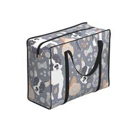 YWPCOIUYB Boston Terrier Beautiful Flowers,Large Capacity Storage Bag Portable Shopping Bags Reusable Foldable Grocery Bags