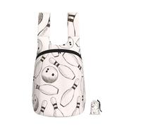 YWPCOIUYB Bowling Pins And Balls, Foldable Storage Backpack Unisex Sackpack Sport Gym Bag Casual Daypack