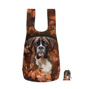 YWPCOIUYB Boxer Dogs Autumn, Foldable Storage Backpack Unisex Sackpack Sport Gym Bag Casual Daypack