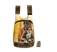 YWPCOIUYB Boxer Dogs Autumn Pets Brown Boxer Dogs, Foldable Storage Backpack Unisex Sackpack Sport Gym Bag Casual Daypack