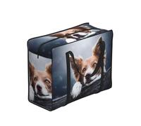YWPCOIUYB Brown Border Collie Bokeh God With Yellow Eyes,Large Capacity Storage Bag Portable Shopping Bags Reusable Foldable Grocery Bags