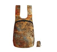 YWPCOIUYB Brown Rust Colorful Metal Rusty Steel Iron Structure, Foldable Storage Backpack Unisex Sackpack Sport Gym Bag Casual Daypack