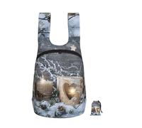YWPCOIUYB Candle Winter, Foldable Storage Backpack Unisex Sackpack Sport Gym Bag Casual Daypack