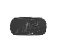 YWPCOIUYB Cane Corso Pets Puppy Black Cane Corso, Transparent Pencil Case Portable PVC Pen Pouch Stationery Bag for School Office
