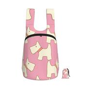 YWPCOIUYB Cartoon Pet Dog Scottish Terrier, Foldable Storage Backpack Unisex Sackpack Sport Gym Bag Casual Daypack