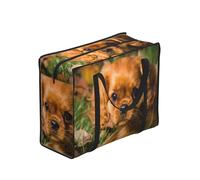YWPCOIUYB Cavalier King Charles Spaniel Brown Curly Dogs,Large Capacity Storage Bag Portable Shopping Bags Reusable Foldable Grocery Bags