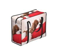 YWPCOIUYB Cavalier King Charles Spaniel Pattern,Large Capacity Storage Bag Portable Shopping Bags Reusable Foldable Grocery Bags