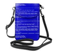 YWPCOIUYB Classic Blue Screen Of Death Errors, Small Crossbody Bags, Cell Phone Purses For Women - PU Leather Cellphone Wallet With Credit Card Slots