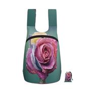 YWPCOIUYB Colorful Rose Romance Petals Plant, Foldable Storage Backpack Unisex Sackpack Sport Gym Bag Casual Daypack