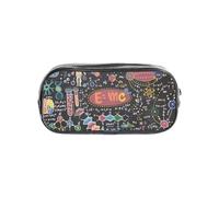 YWPCOIUYB Colorful Scientific Formulas Calculations Board, Transparent Pencil Case Portable PVC Pen Pouch Stationery Bag for School Office