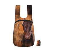 YWPCOIUYB Cool Doberman Pinscher Dog, Foldable Storage Backpack Unisex Sackpack Sport Gym Bag Casual Daypack