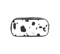 YWPCOIUYB Cow Skin Dalmatians Dog Spots Animal Animals Dalmatian, Transparent Pencil Case Portable PVC Pen Pouch Stationery Bag for School Office